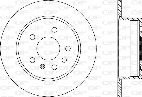 OPEN PARTS Тормозной диск BDR1408.10